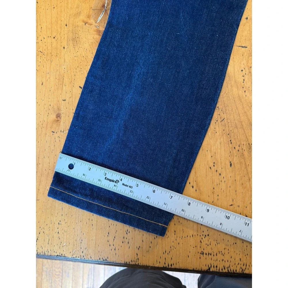 Buck Mason Slim Fit Size 33 Dark Wash Indigo American Made Cotton Denim Jeans